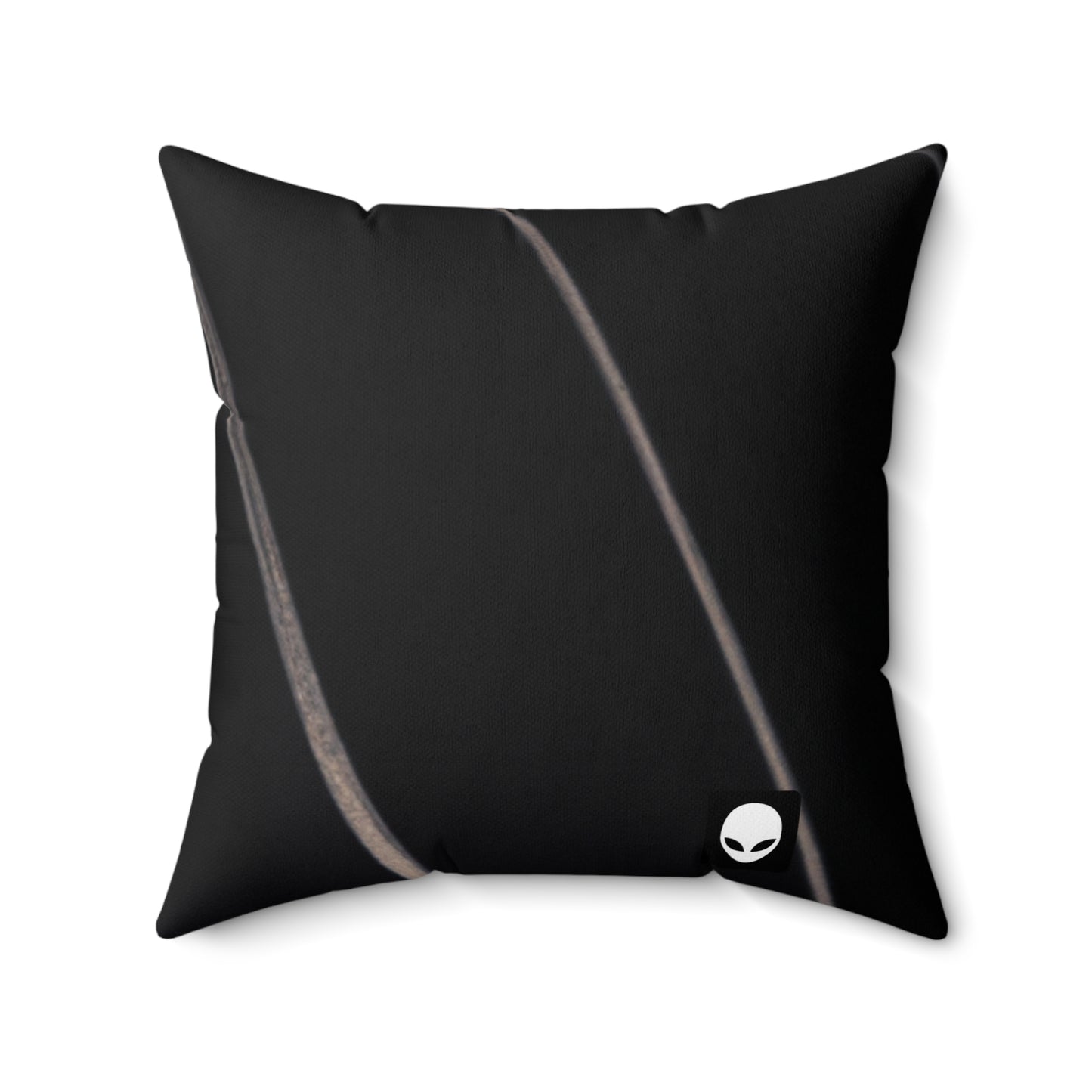 "Light and Dark Interplay: Exploring the Creative Shapes and Textures of Shadow and Light" - The Alien Square Pillow