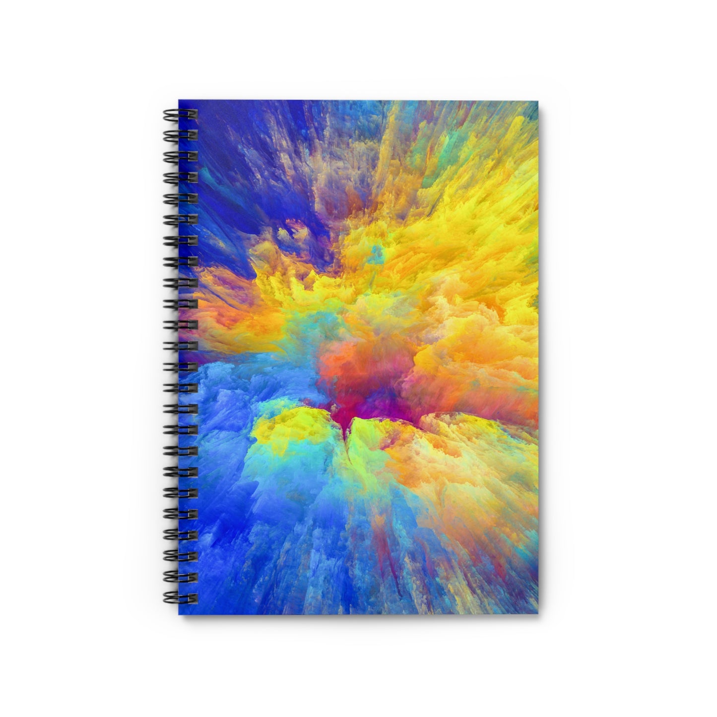 Vibrant Tangles - The Alien Spiral Notebook (Ruled Line)