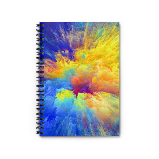 Vibrant Tangles - The Alien Spiral Notebook (Ruled Line)