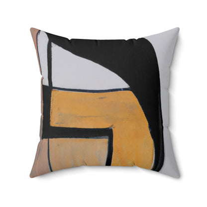 "Explorando el equilibrio y los patrones en el arte abstracto" - The Alien Square Pillow