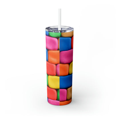 Polychrome Puzzles - The Alien Maars® Skinny Tumbler with Straw 20oz