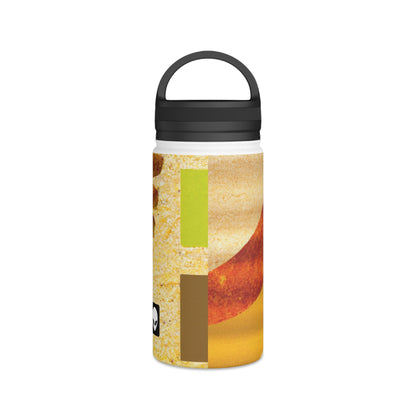 "A Natural Mosaic: Shapes and Colors from the Earth" - The Alien Stainless Steel Water Bottle, Handle Lid