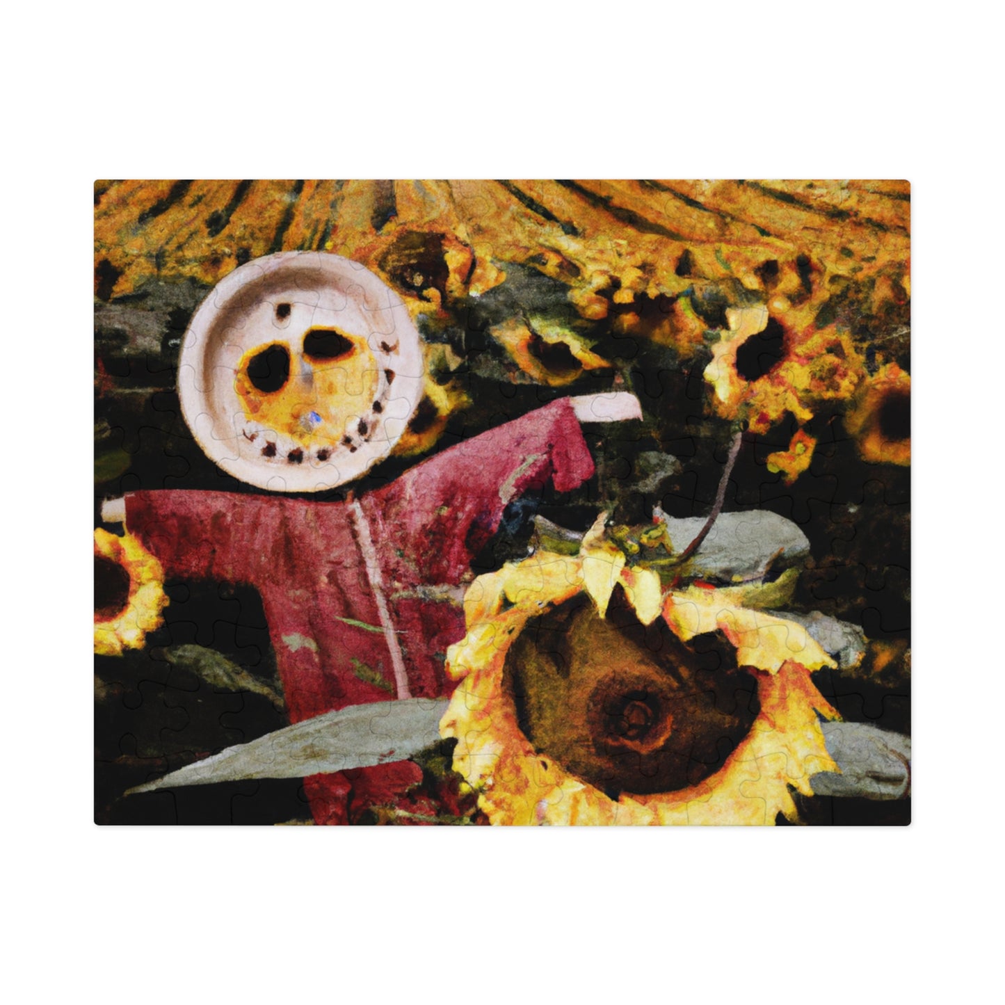 "Lone Sentry of the Sunflower Field" - The Alien Jigsaw Puzzle