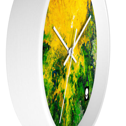 "Exploring Colorful Textures" - The Alien Wall Clock