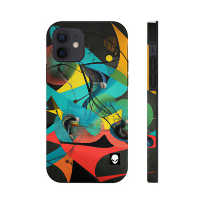 „Illusionäre Perspektive: Ein bunter Tanz des Lichts“ – The Alien Tough Phone Cases