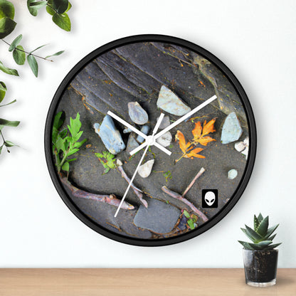 "Elementos de la naturaleza: creación de un paisaje creativo" - El reloj de pared alienígena