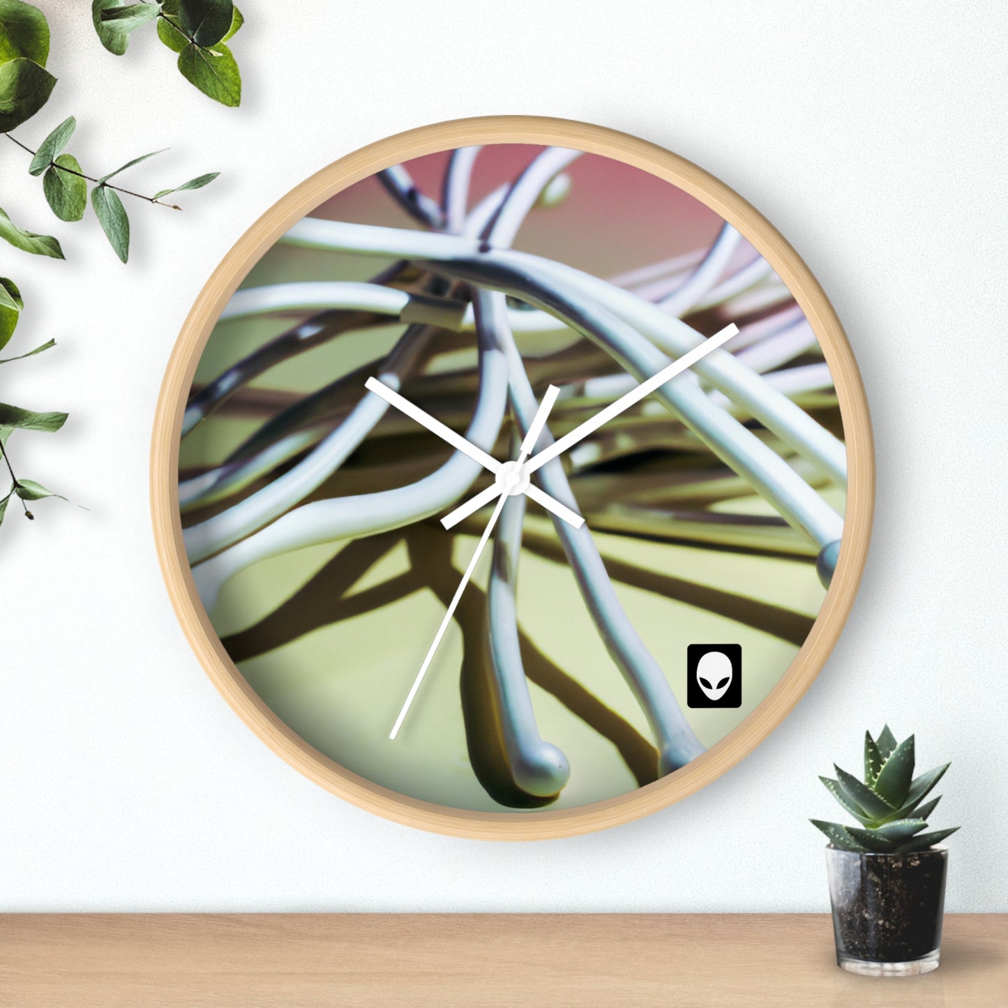 "Arte abstracto: construir emociones a partir de objetos comunes" - The Alien Wall Clock