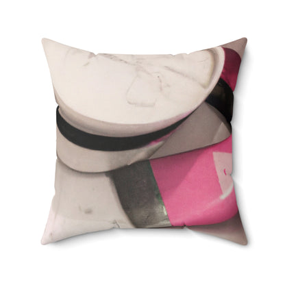 "Un reflejo en el baño" - The Alien Square Pillow