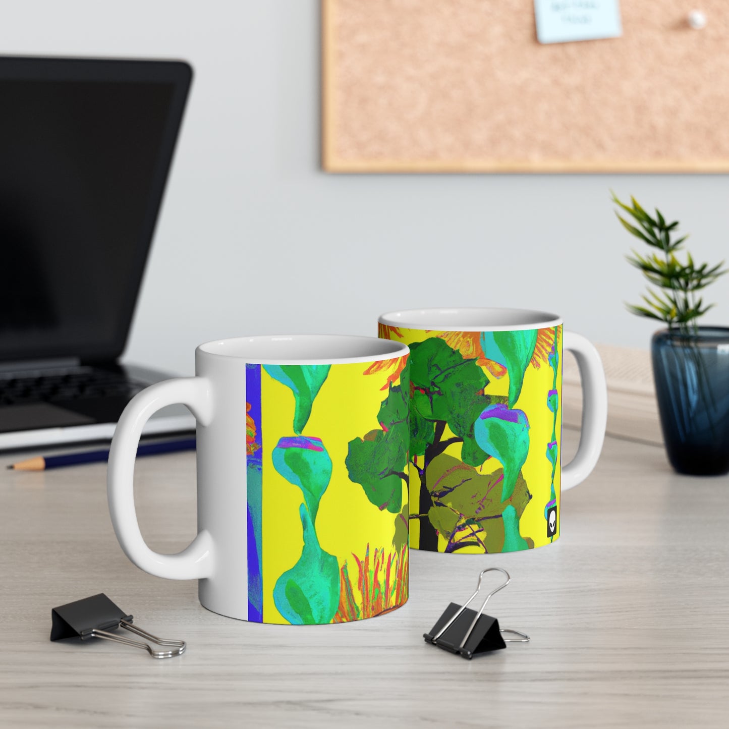 "Colisión de la belleza de la naturaleza" - Taza de cerámica The Alien 11 oz