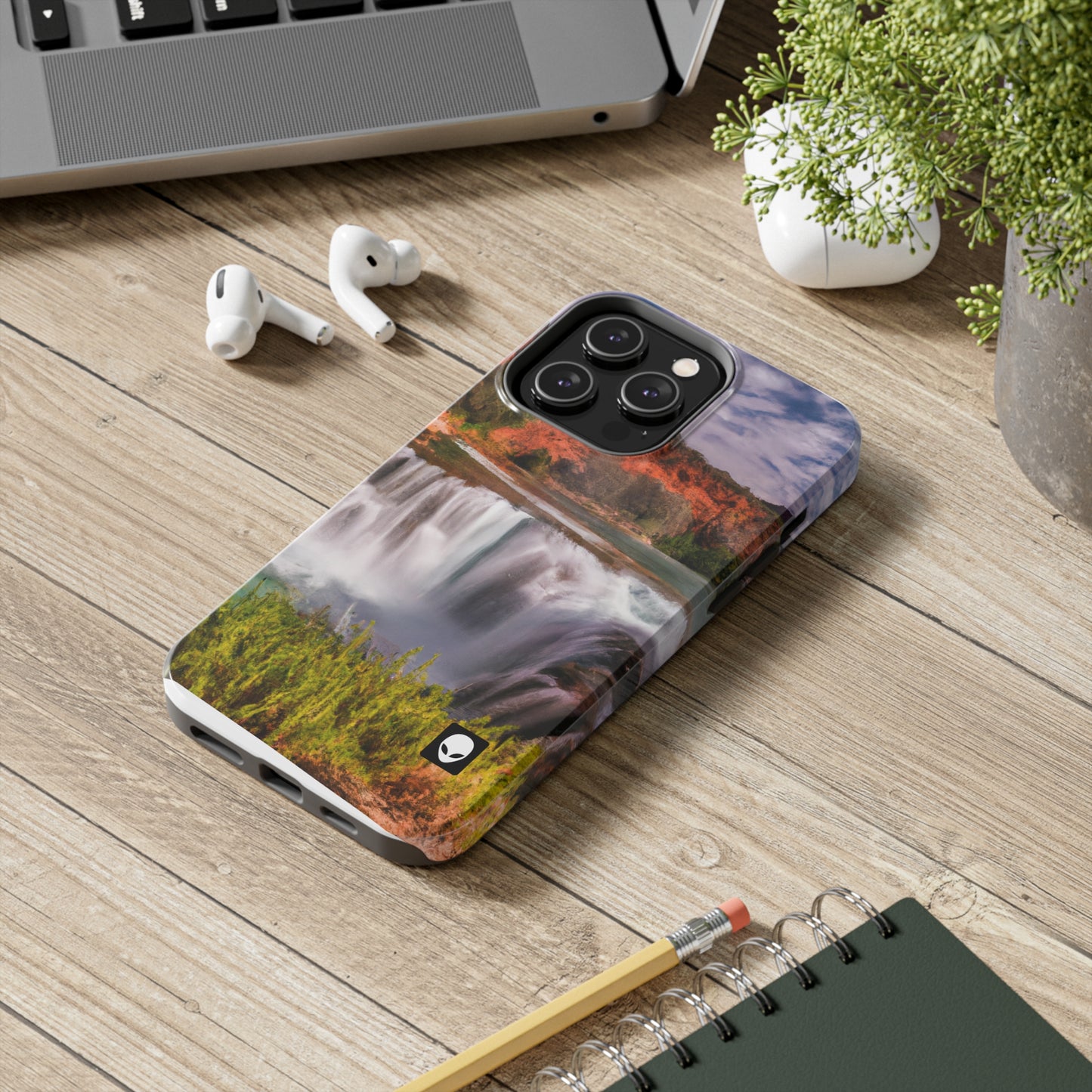 "Capturando la belleza de la naturaleza: creando un paisaje icónico en un arte vibrante" - The Alien Tough Phone Cases