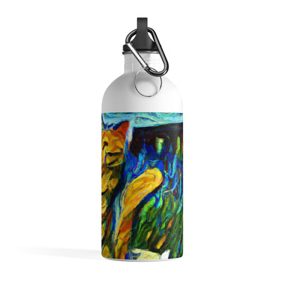 "A Cat Amongst the Celestial Tea Leaves" - The Alien Stainless Steel Water Bottle