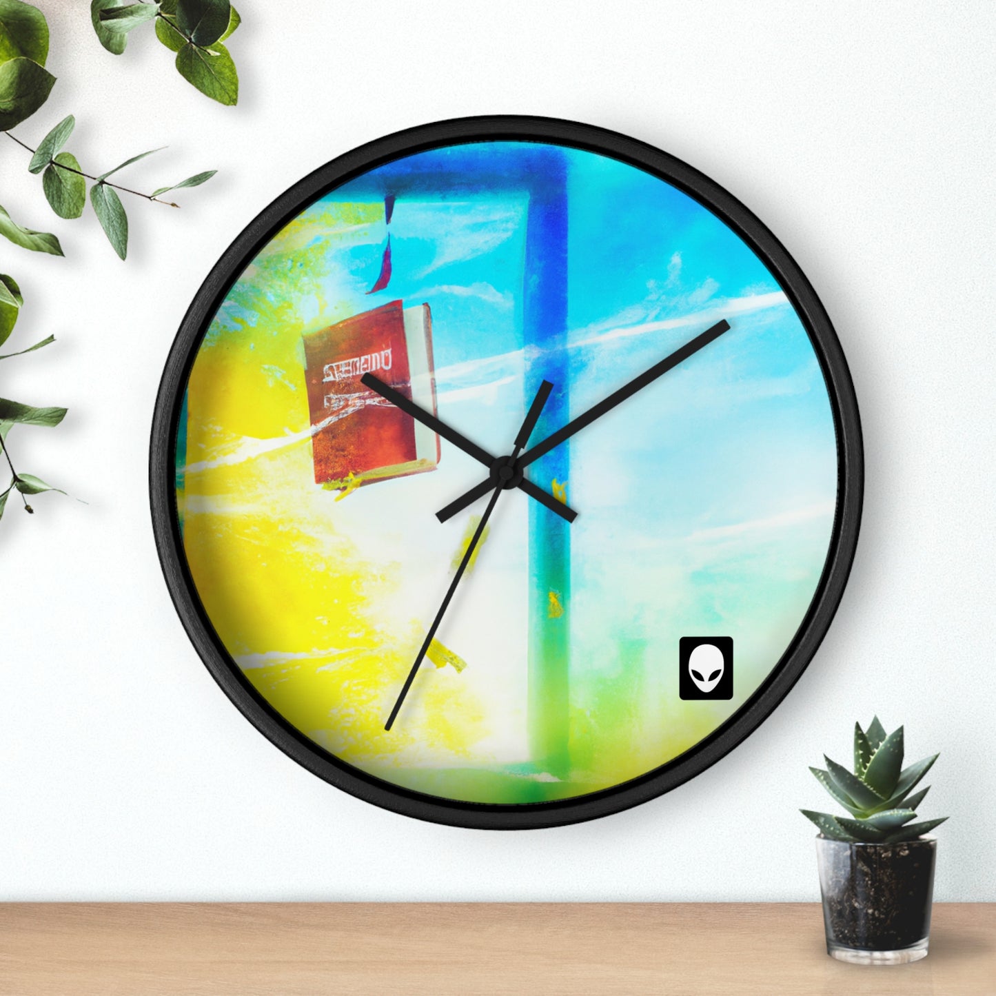 "Exploring My World through Art: Capturing the Memories of Places Visited" - The Alien Wall Clock