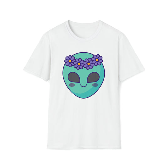 Starry Serenity - The Alien Unisex Softstyle T-Shirt