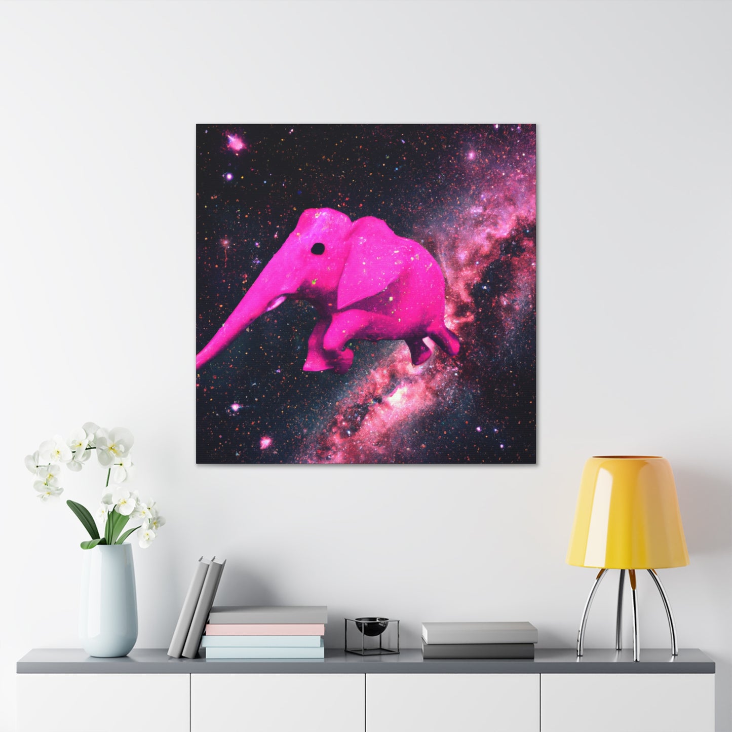 "Exploración majestuosa del elefante rosa" - The Alien Canva