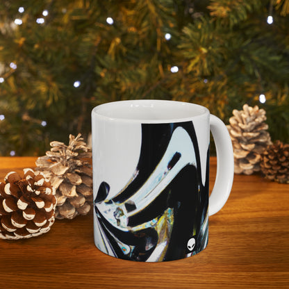 "Merging Perspectives: Crafting a Dynamic Visual Representation" - The Alien Ceramic Mug 11 oz