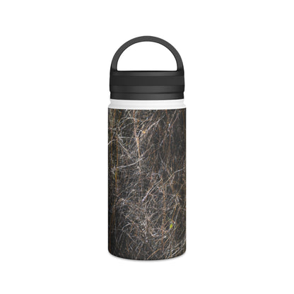 "A Glimpse of Nature's Glory" - The Alien Stainless Steel Water Bottle, Handle Lid