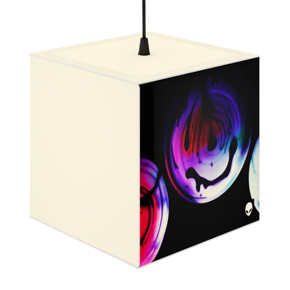 "Exploring Contrasts: A Colorful Dance of Luminance and Chromatic Aberration" - The Alien Light Cube Lamp