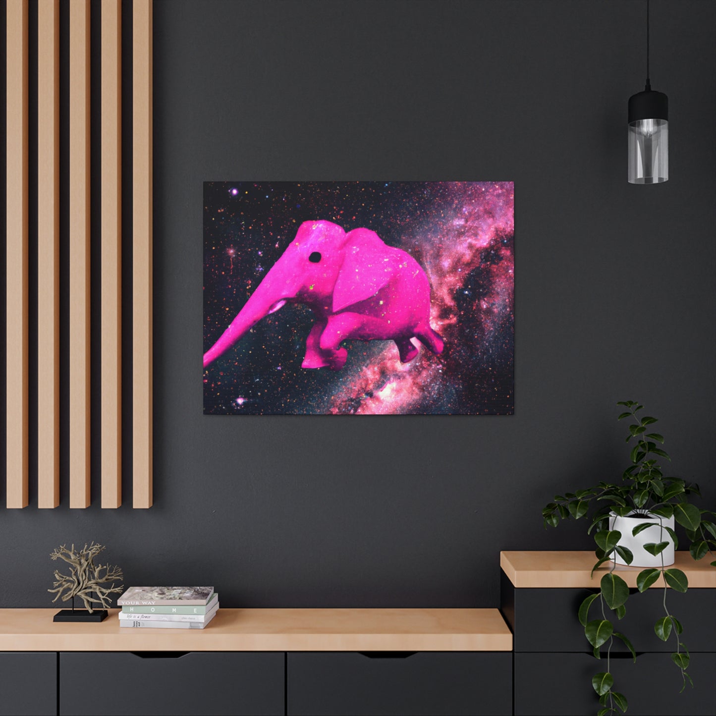 "Exploración majestuosa del elefante rosa" - The Alien Canva