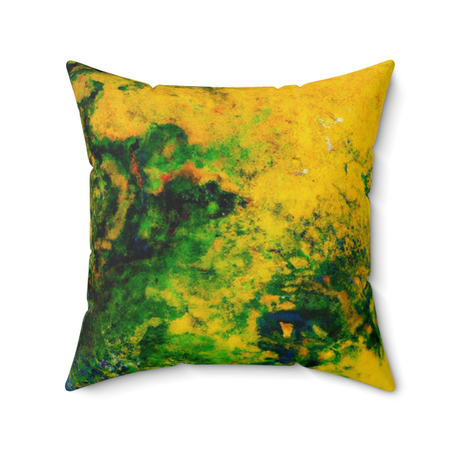 "Exploring Colorful Textures" - The Alien Square Pillow