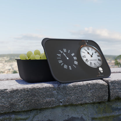 Timeless Visuals: Exploring the Concept of Time Through the Ages. - The Alien Eco-friendly PLA Bento Box with Band and Utensils