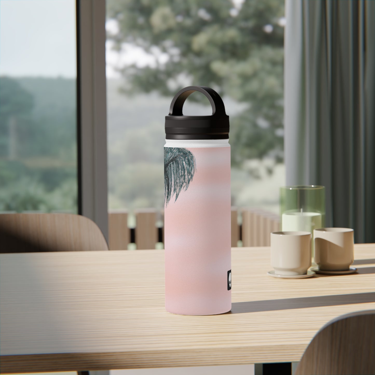 "A Nature-Lover's Ode: Capturing the Splendor of the Wild" - The Alien Stainless Steel Water Bottle, Handle Lid