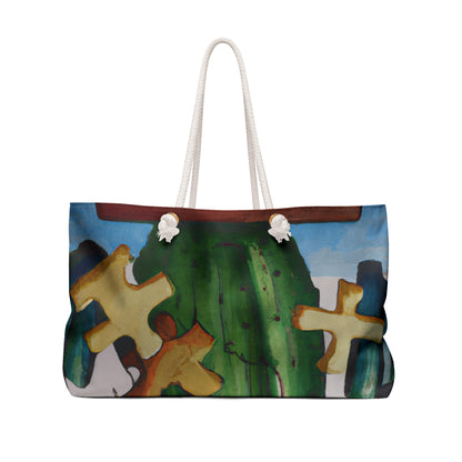 "Cactified Puzzle Time" - The Alien Weekender Bag