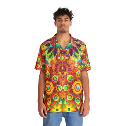 The First Trippy Space - The Alien Men's Hawaiian Shirt