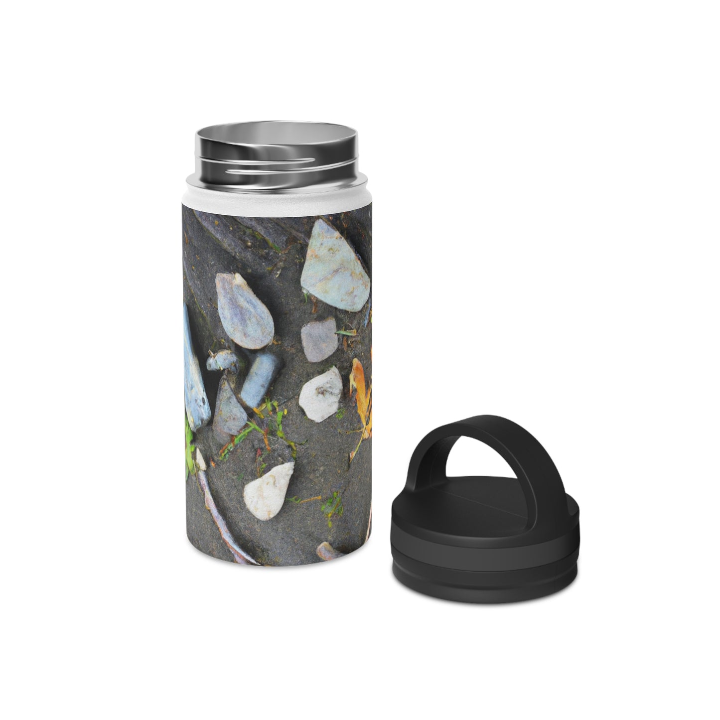 "Elements of Nature: Crafting a Creative Landscape" - The Alien Stainless Steel Water Bottle, Handle Lid