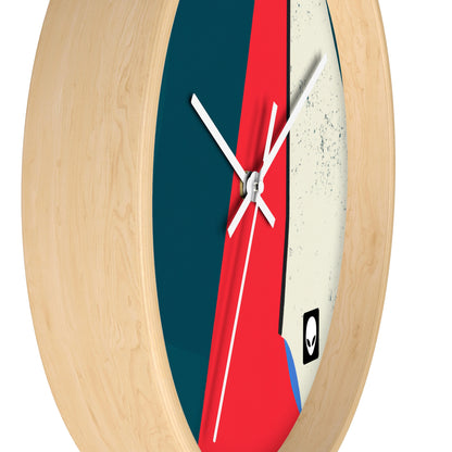 "Abstract Expressionism: Exploring Lines and Shapes" - The Alien Wall Clock