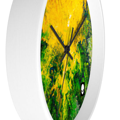 "Exploring Colorful Textures" - The Alien Wall Clock