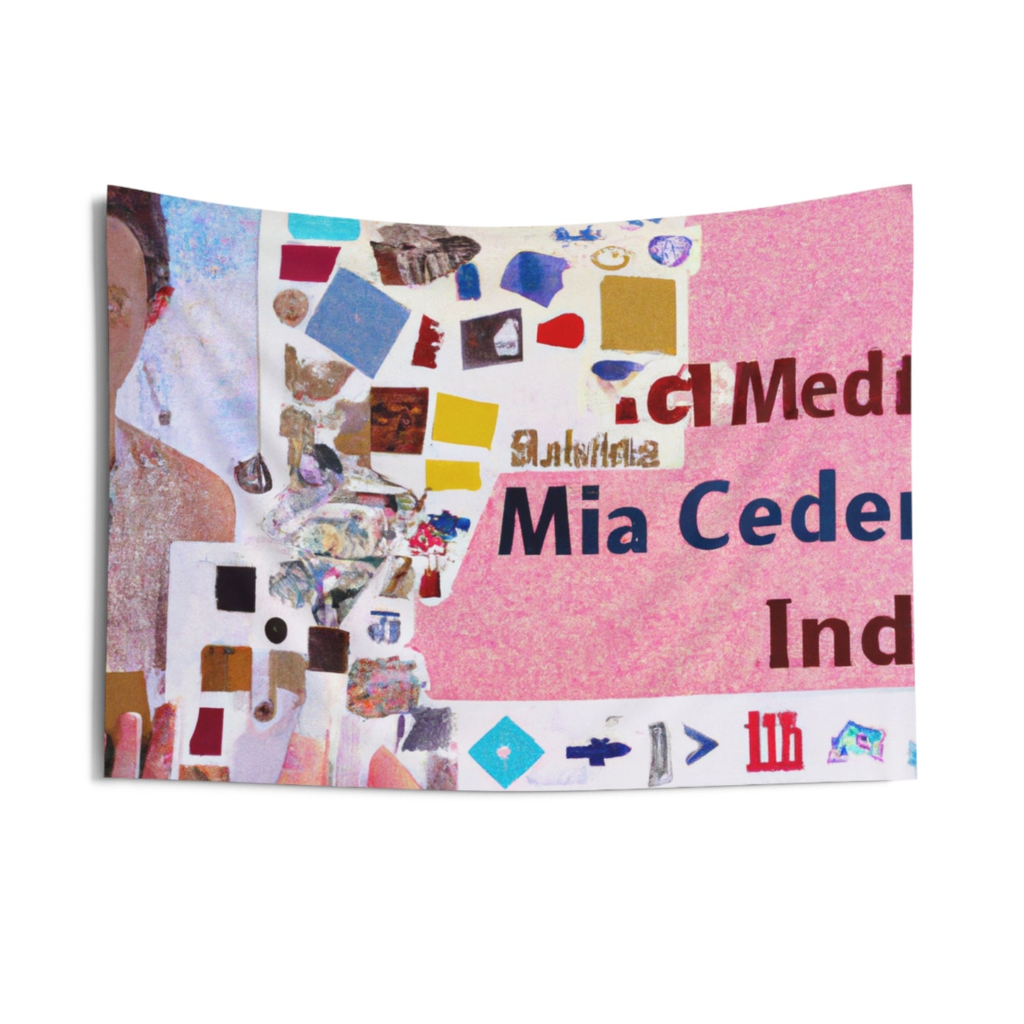 "Construyendo una identidad en línea: un collage de redes sociales" - The Alien Wall Tapestries