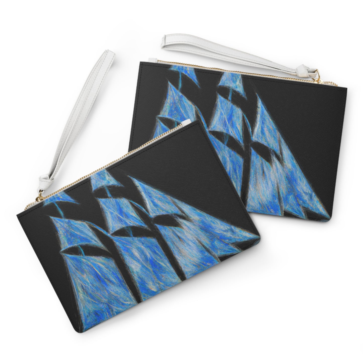 "El velero azul y las velas blancas: Una aventura de libertad en el mar" - The Alien Clutch Bag