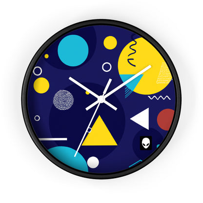 "Geometric Fusion: Bringing Your Vision to Colorful Life" - The Alien Wall Clock