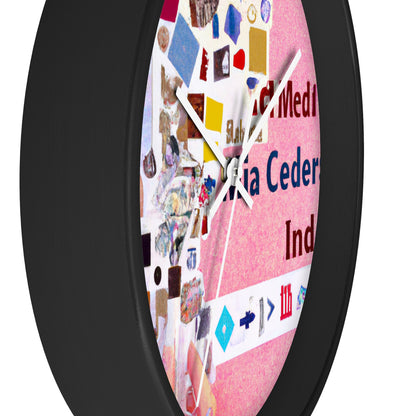 "Construyendo una identidad en línea: un collage de redes sociales" - The Alien Wall Clock