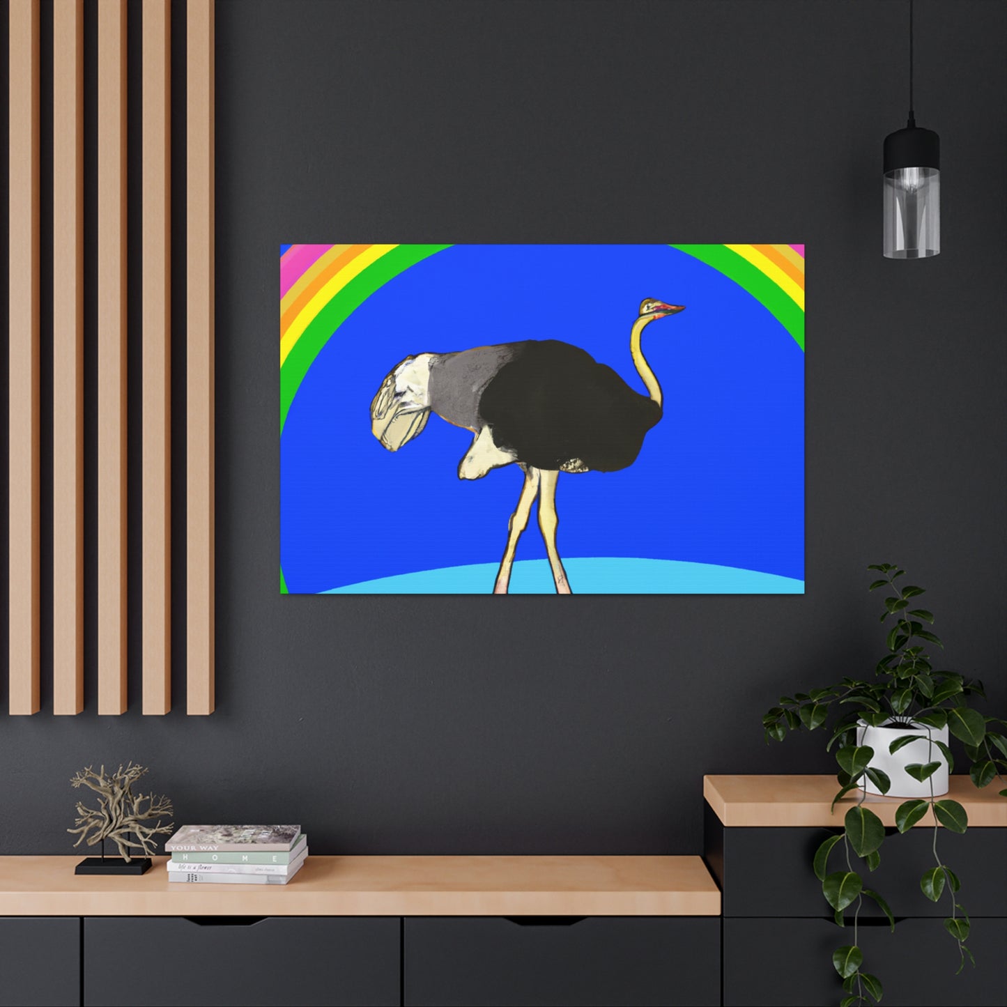 „Bridging the Divide: The Ostrich's Rainbow“ – The Alien Canva