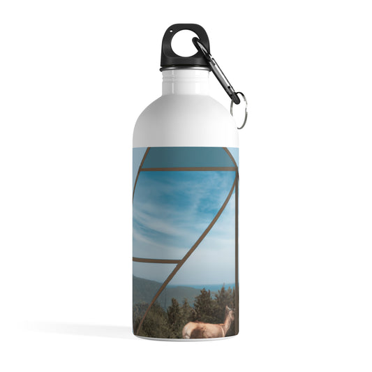 "Dreamscapes: An Everyday Art Collage" - The Alien Stainless Steel Water Bottle