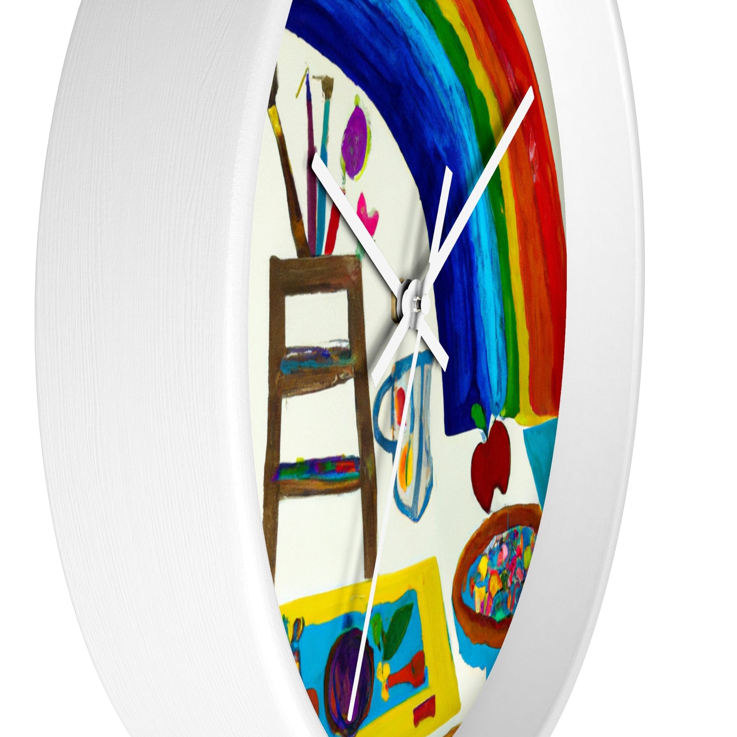 "Un fantástico arco iris de posibilidades" - El reloj de pared alienígena