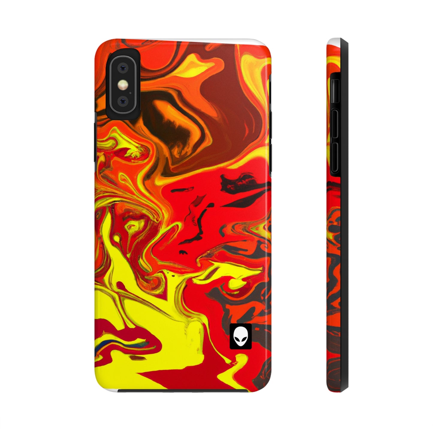 "Abstract Energy in Motion" - The Alien Tough Phone Cases