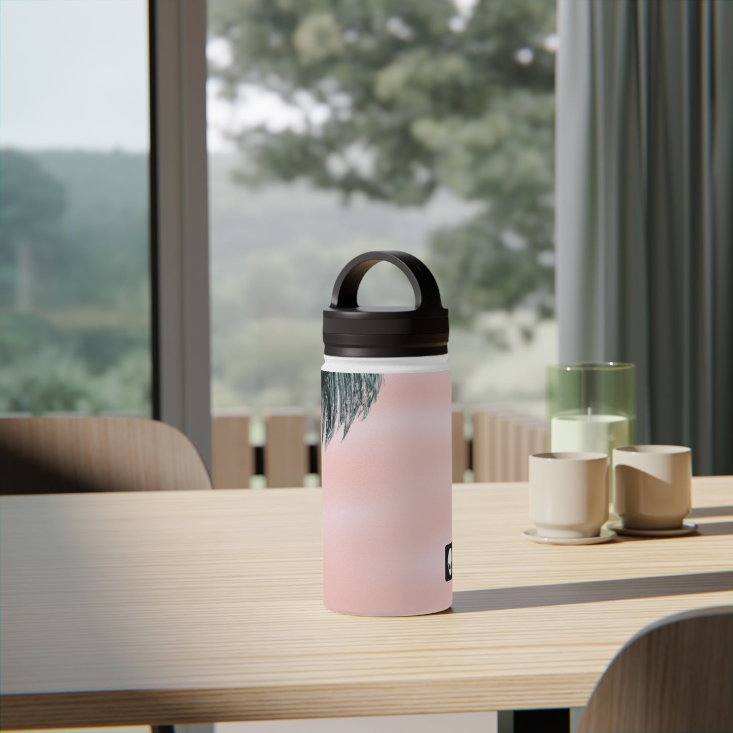 "A Nature-Lover's Ode: Capturing the Splendor of the Wild" - The Alien Stainless Steel Water Bottle, Handle Lid