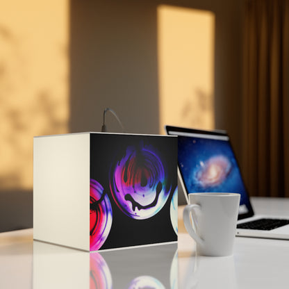 "Exploring Contrasts: A Colorful Dance of Luminance and Chromatic Aberration" - The Alien Light Cube Lamp