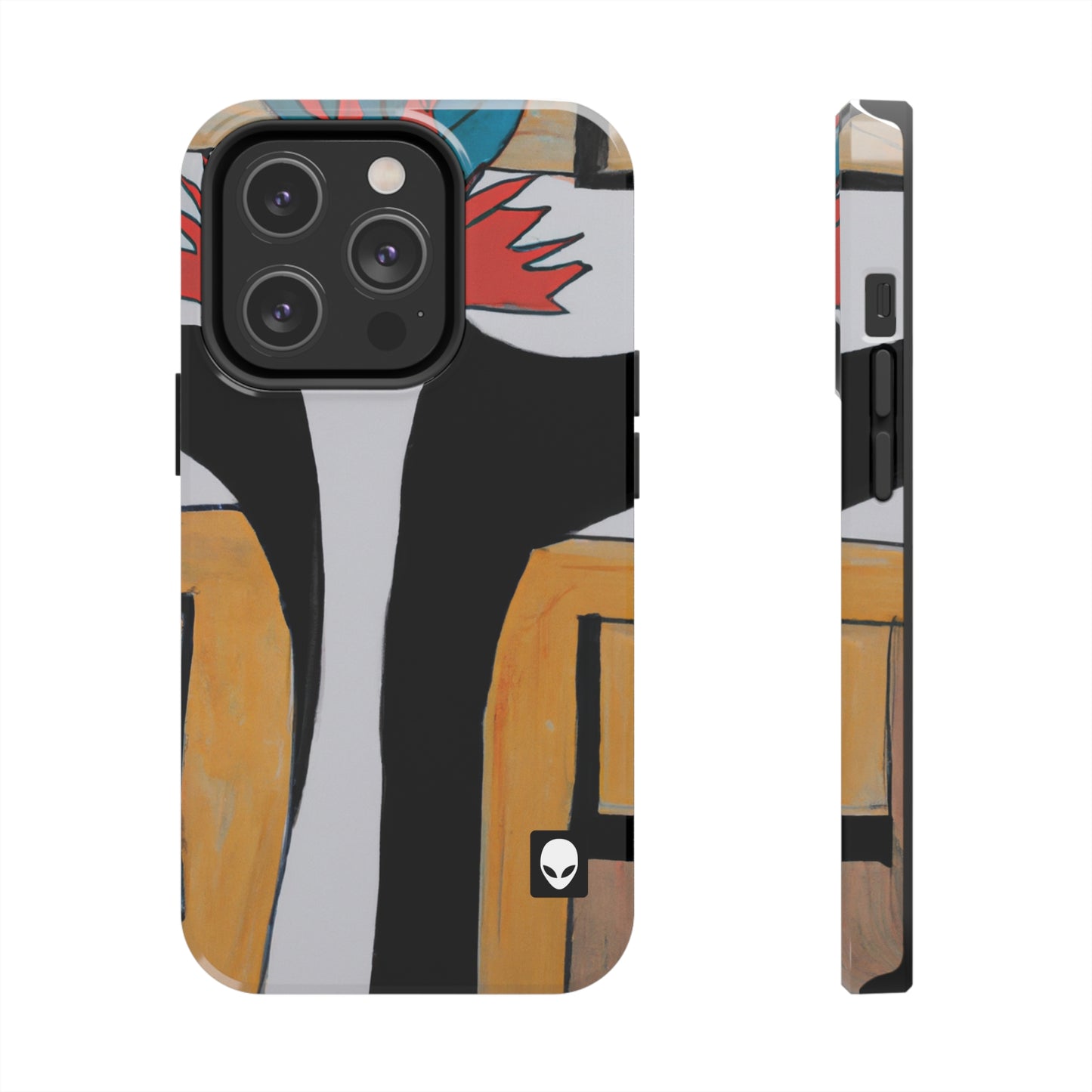 "Explorando el equilibrio y los patrones en el arte abstracto" - The Alien Tough Phone Cases