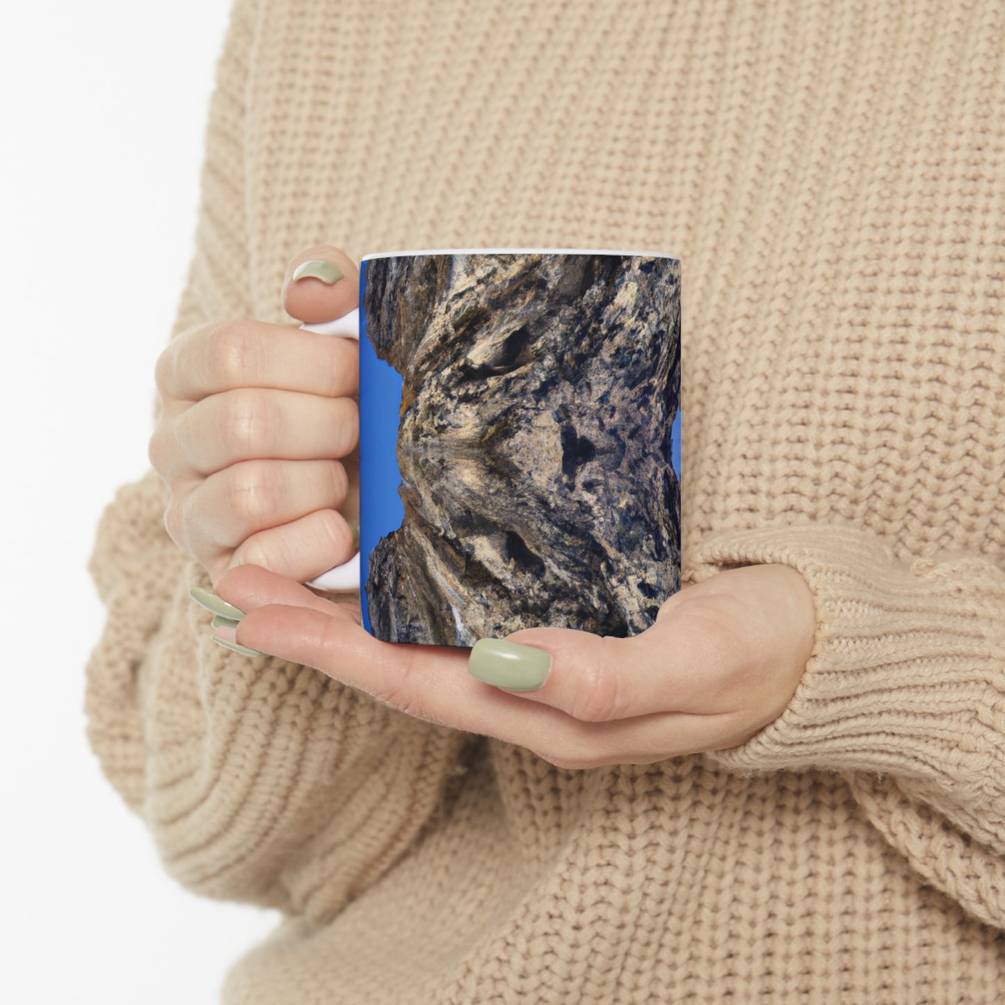 Nature in Splendor: Combining Photography with Digital Artistry - The Alien Ceramic Mug 11 oz