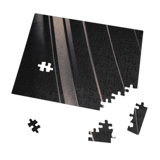 "Light and Dark Interplay: Exploring the Creative Shapes and Textures of Shadow and Light" - The Alien Jigsaw Puzzle