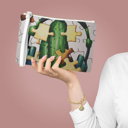 "Cactified Puzzle Time" - The Alien Clutch Bag