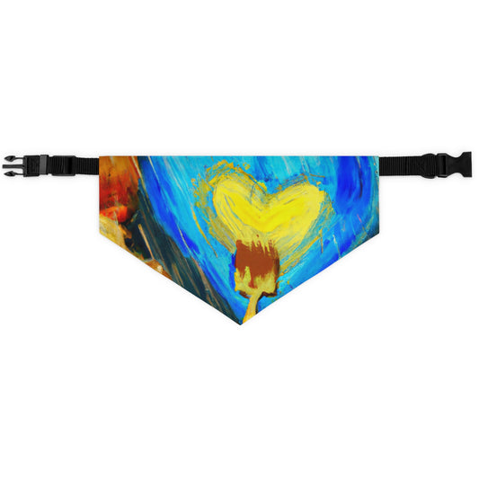 "Life-size Love in a Stormy Sky" - The Alien Pet Bandana Collar