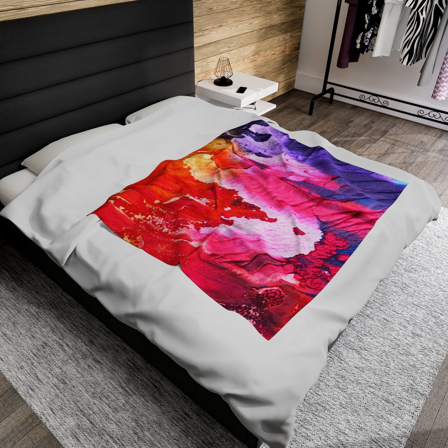 Spectrum Symmetry - The Alien Velveteen Plush Blanket