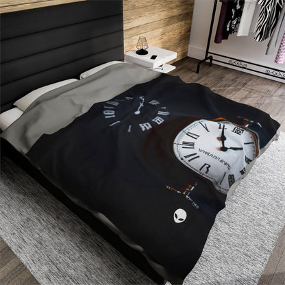 Timeless Visuals: Exploring the Concept of Time Through the Ages. - The Alien Velveteen Plush Blanket