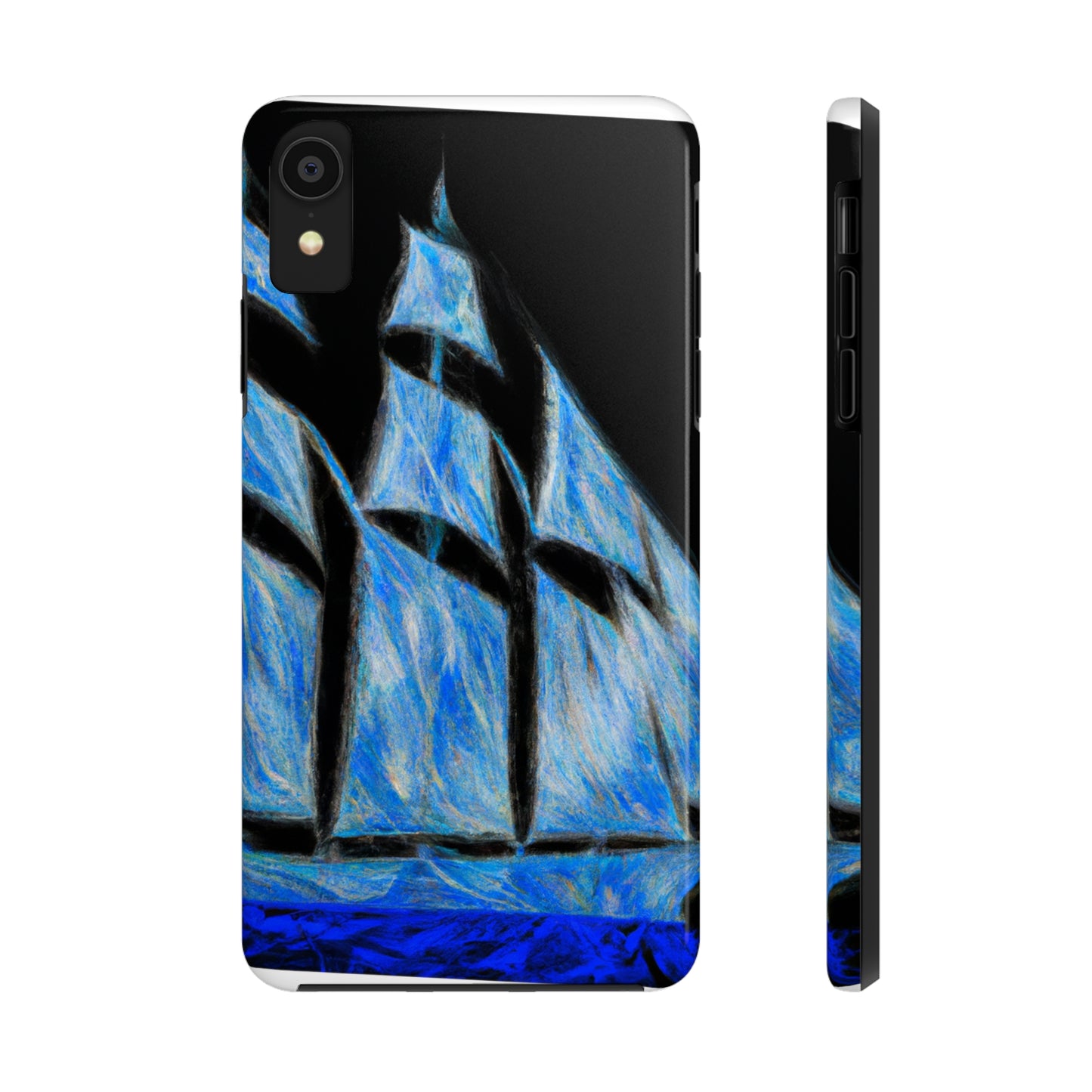 "El velero azul y las velas blancas: Una aventura de libertad en el mar" - The Alien Tough Phone Cases