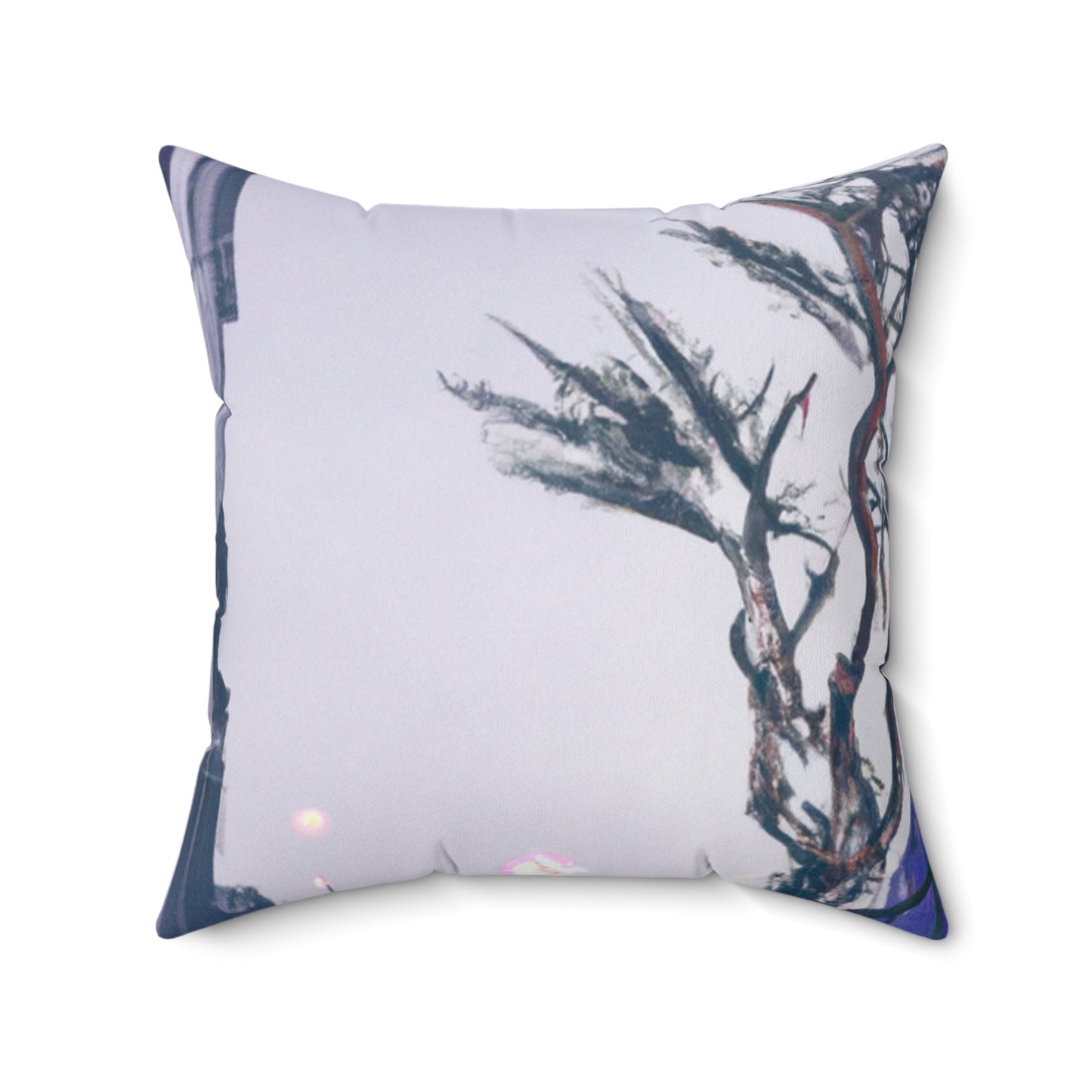 "Explorando fotografías en color" - The Alien Square Pillow