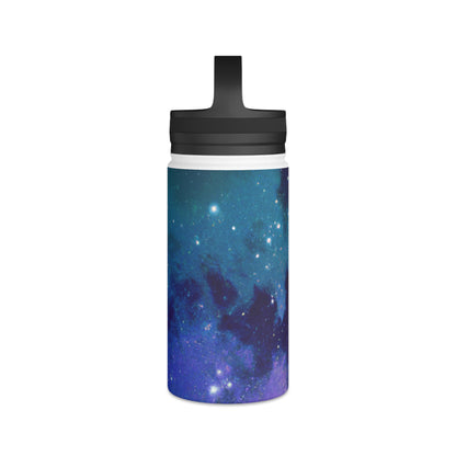 "Midnight Celestial Symphony" - La botella de agua alienígena de acero inoxidable, tapa con asa